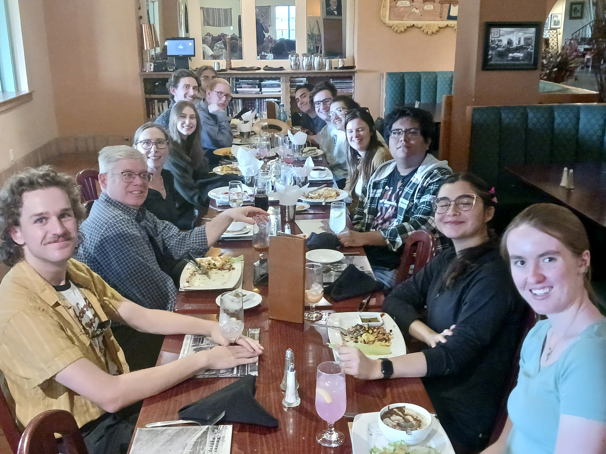 history program at dinner at la Posada