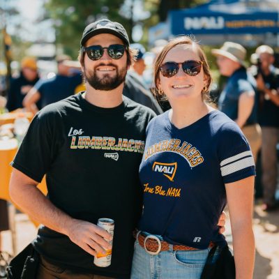 McLoughlin and friend in Jacks gear