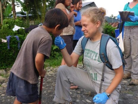 Dr. Leibert in the field