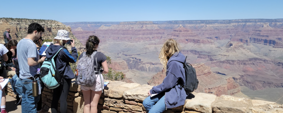 AST184L class at Grand Canyon.