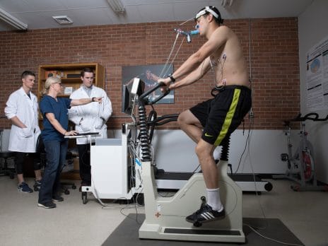 nau students work with faculty in the traustadottir lab at nau