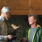 Dr. Theimer gives award to Dr. Schwartz.