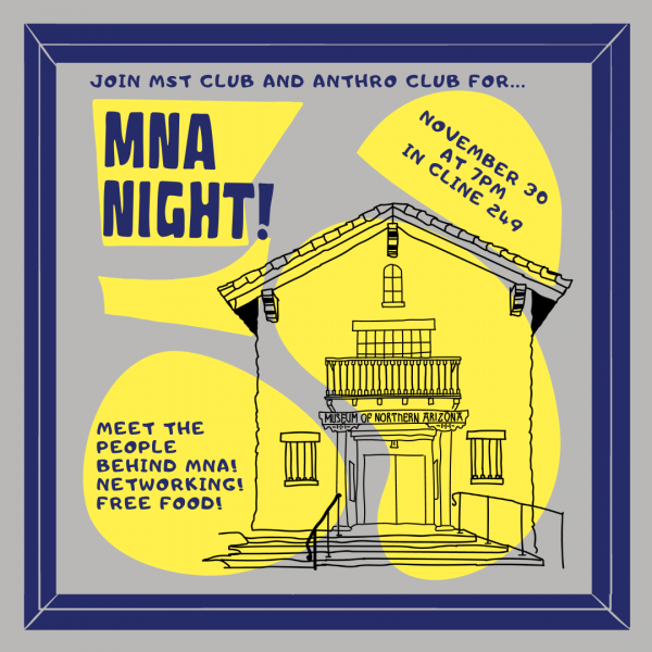 The image shows a drawing of the Museum of Northern Arizona. The text repeats the long description.