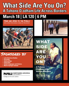 A flyer for the What Side Are You On? presentation.