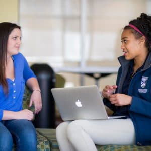 nau first scholars students talking to each other
