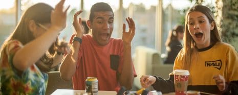 picture of excited first generation NAU students