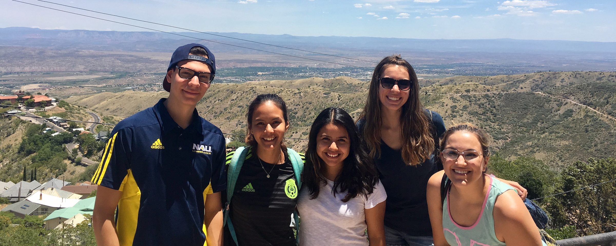 NAU STAR students on top of snowbowl