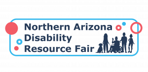 Disability Resource Fair log includes a group of people with various disabilities shown as silhouettes