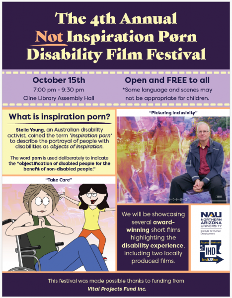 Thumbnail of The 4th Annual Not Inspiration Porn Film Festival Flyer with other text and images too small to read.