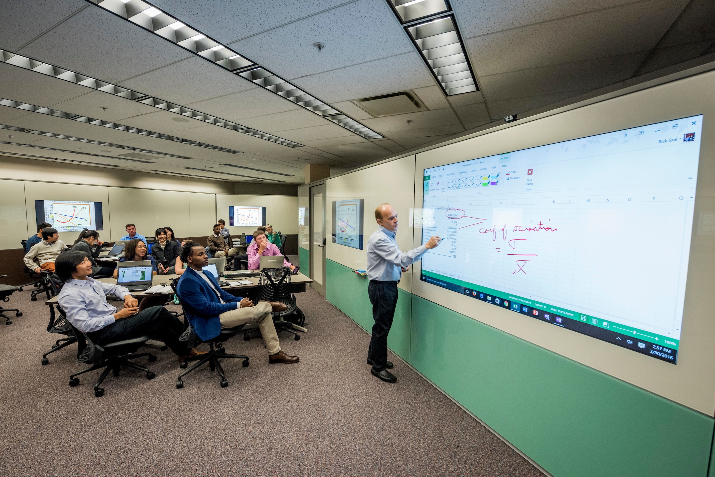 NAU class in the Cline Library learning studio