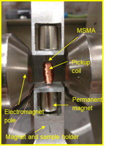 photo from the magnetic shape memory alloys research