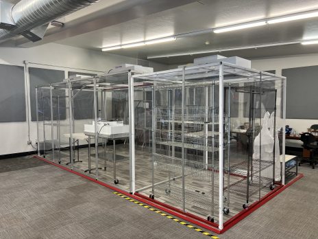 Bioengineering Devices Lab clean room. 