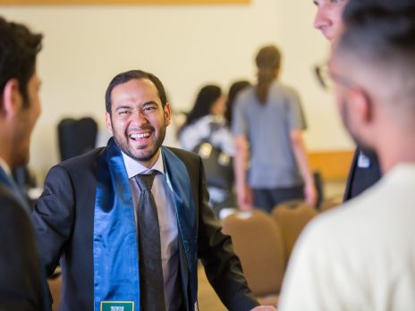 international student celebrates