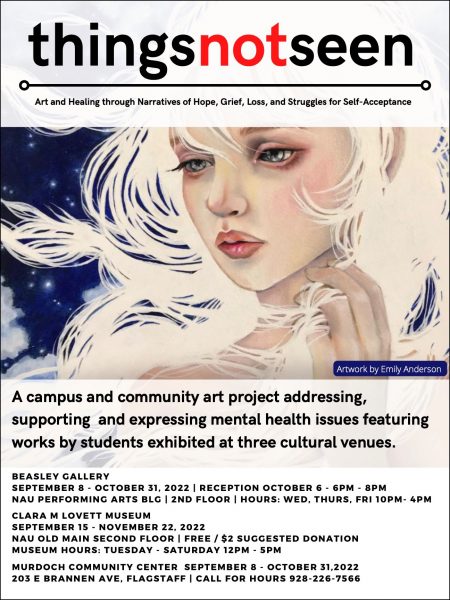 Poster for Things Not Seen art exhibition