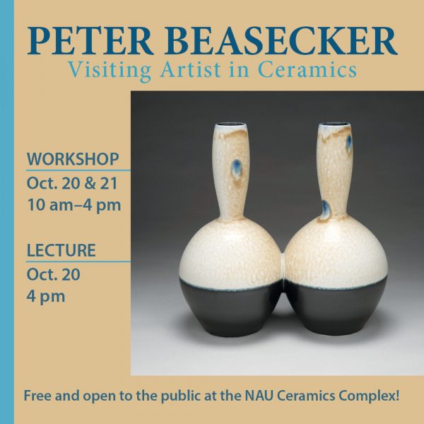 poster advertising Visiting Artist Peter Beasecker