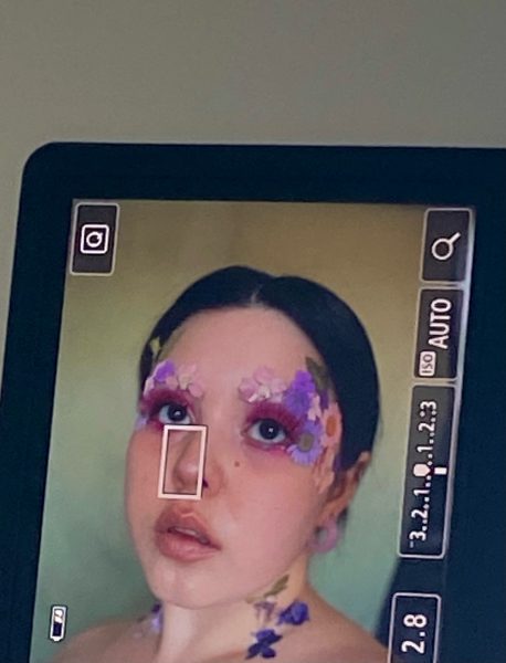 Alexandra taking a self portrait