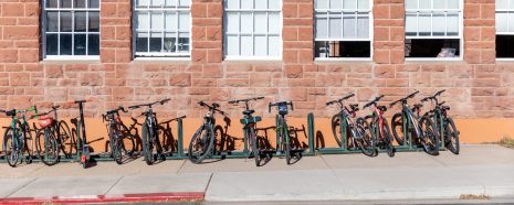 bikes in bike rack