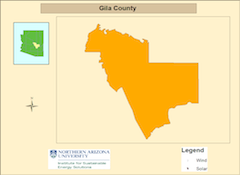 Gila county map