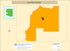 La Paz county map