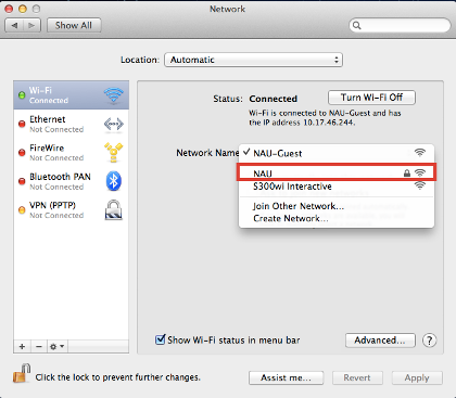Mac - OS X 10.10 Yosemite - Wireless – Network Name NAU (1)