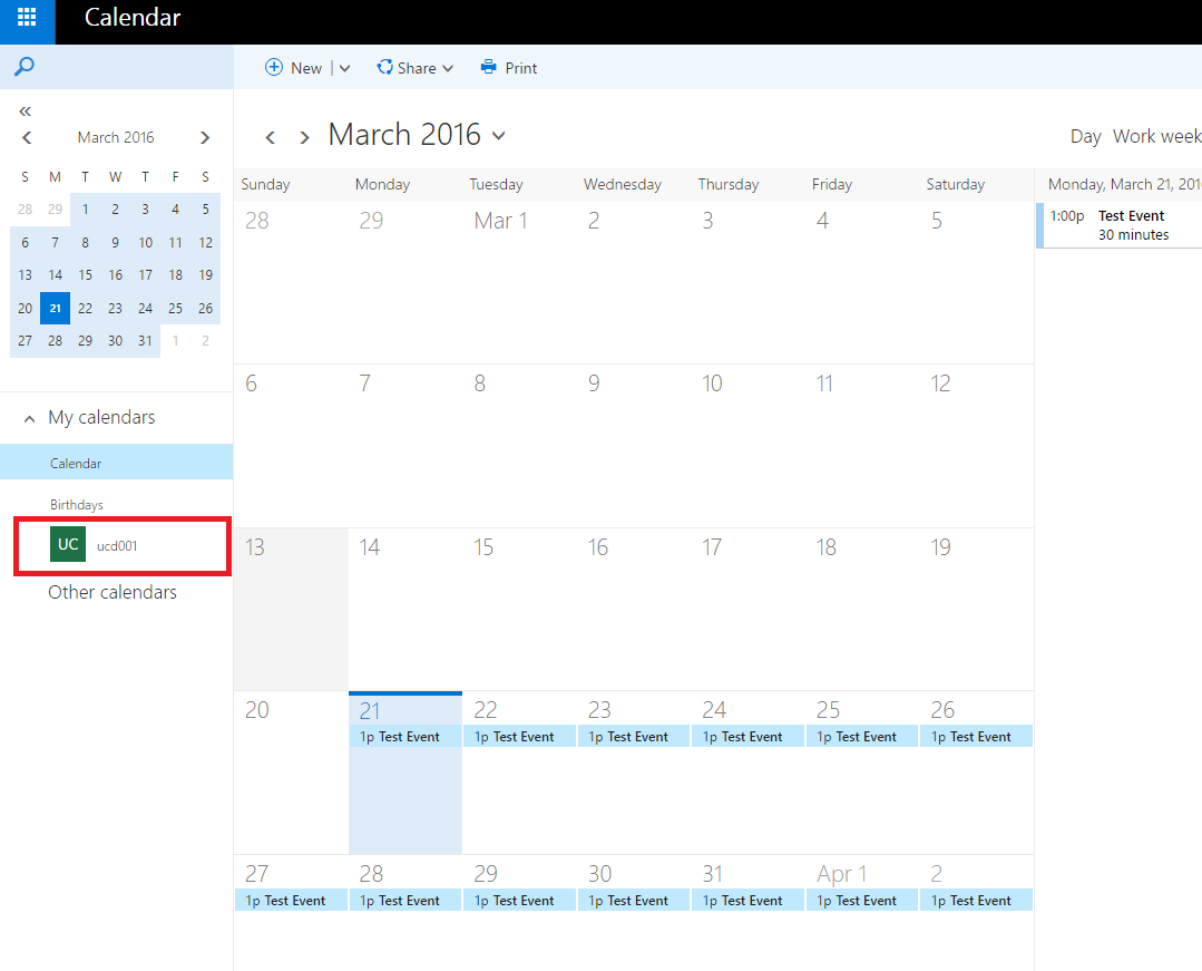 OWA 2016 Calendar Working with the Calendar in OWA 2016 Information