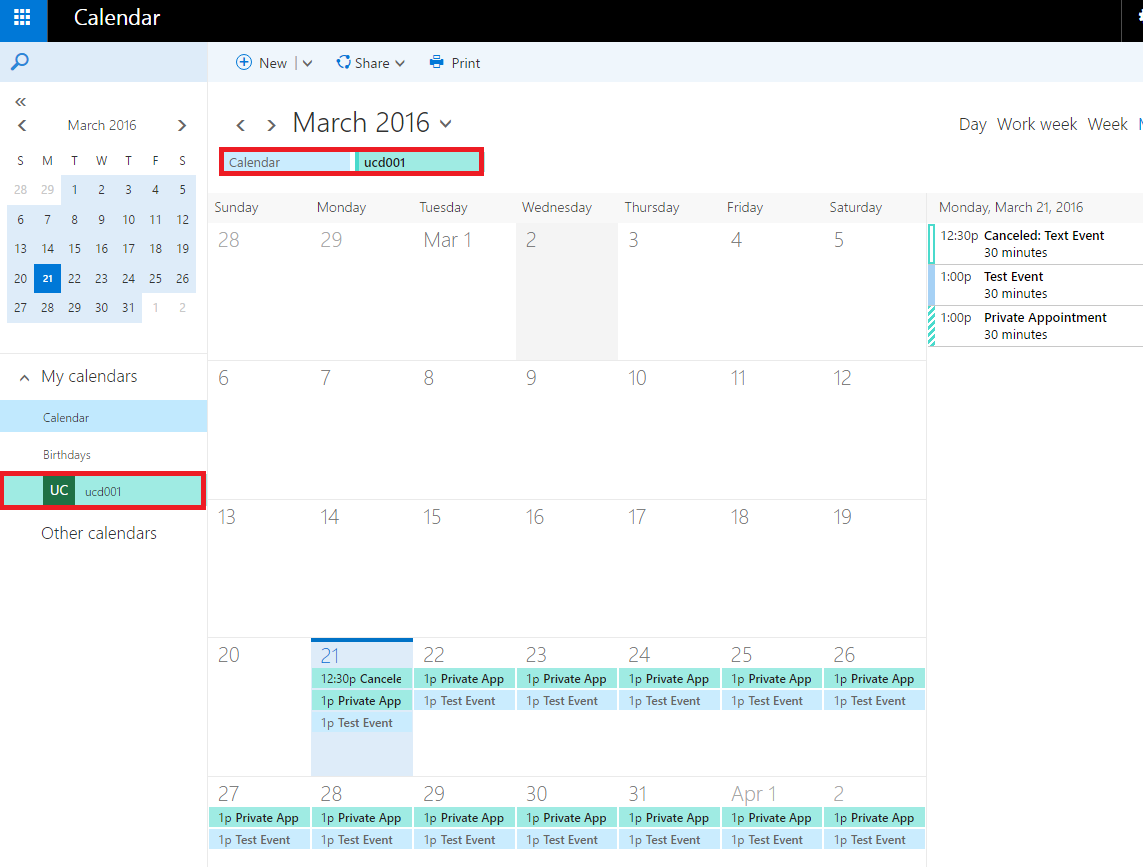 OWA 2016 Calendar Working With The Calendar In OWA 2016 Information OWA 2016 Calendar Working With The Calendar In OWA 2016 Information