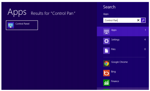 Windows 8 - Control Panel