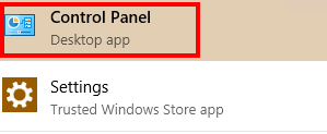 Windows 10 - Control Panel