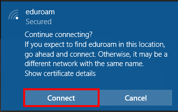 Eduroam - Connect