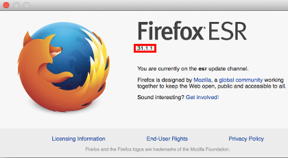 Discovering your System - Firefox_Mac - About Version