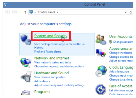 Windows 8 - System and Security