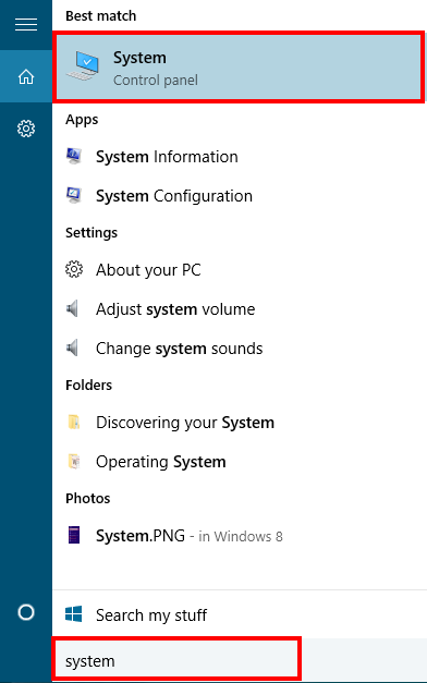 Windows 10 - System