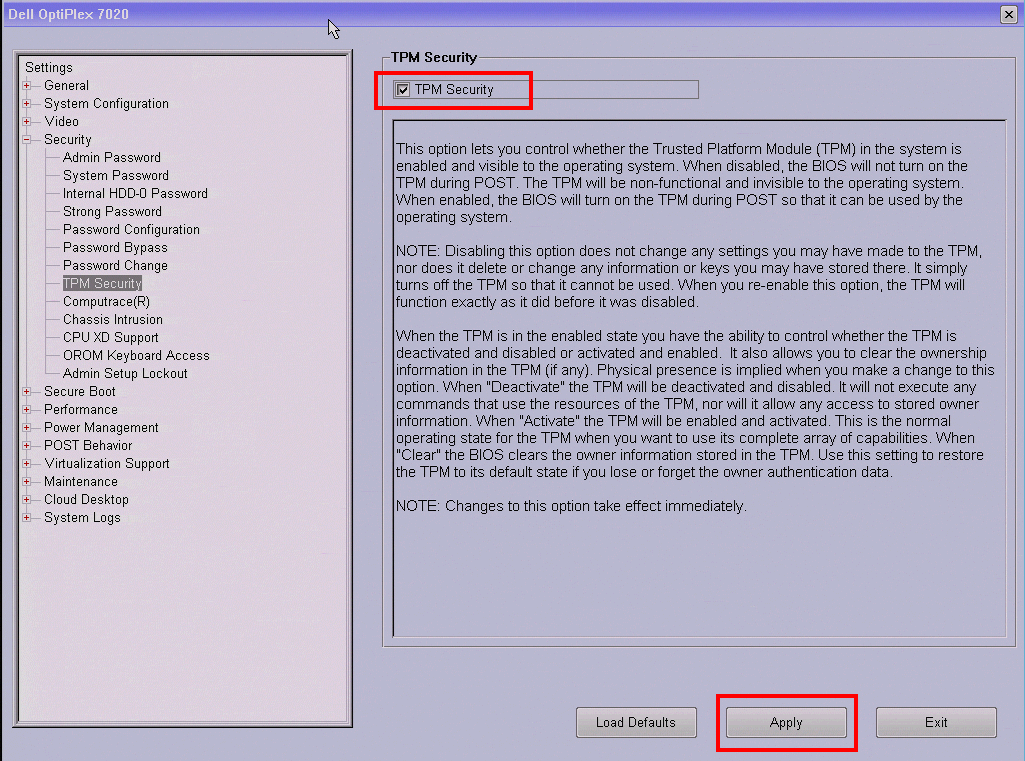 Windows 7 - TPM Security