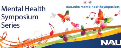 Mental Health Symposium Series butterfly and music notes theme
