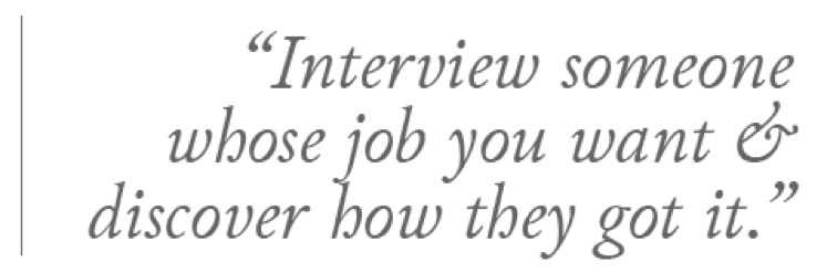 Informational Interview quote