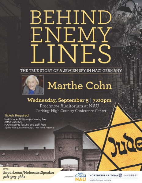 Event poster behind enemy lines