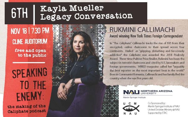 Poster for Kayla Mueller event