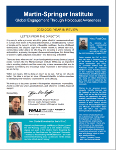 cover page of MSI Newsletter - click here for accessible PDF https://in.nau.edu/wp-content/uploads/sites/214/newsletterFall23.pdf