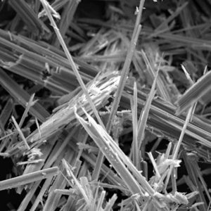 Microscopic Asbestos fibers