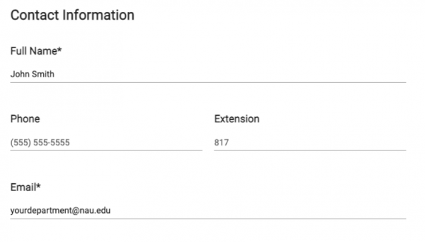 contact information form