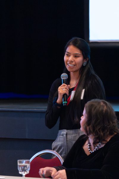 Tawnjerae Joe, NASWAC scholar, speaking