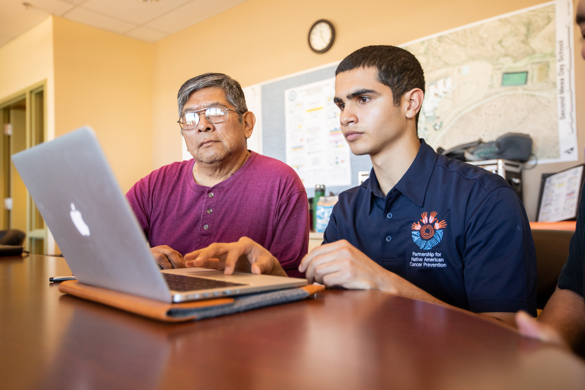 Mentor guides a student through their studies.