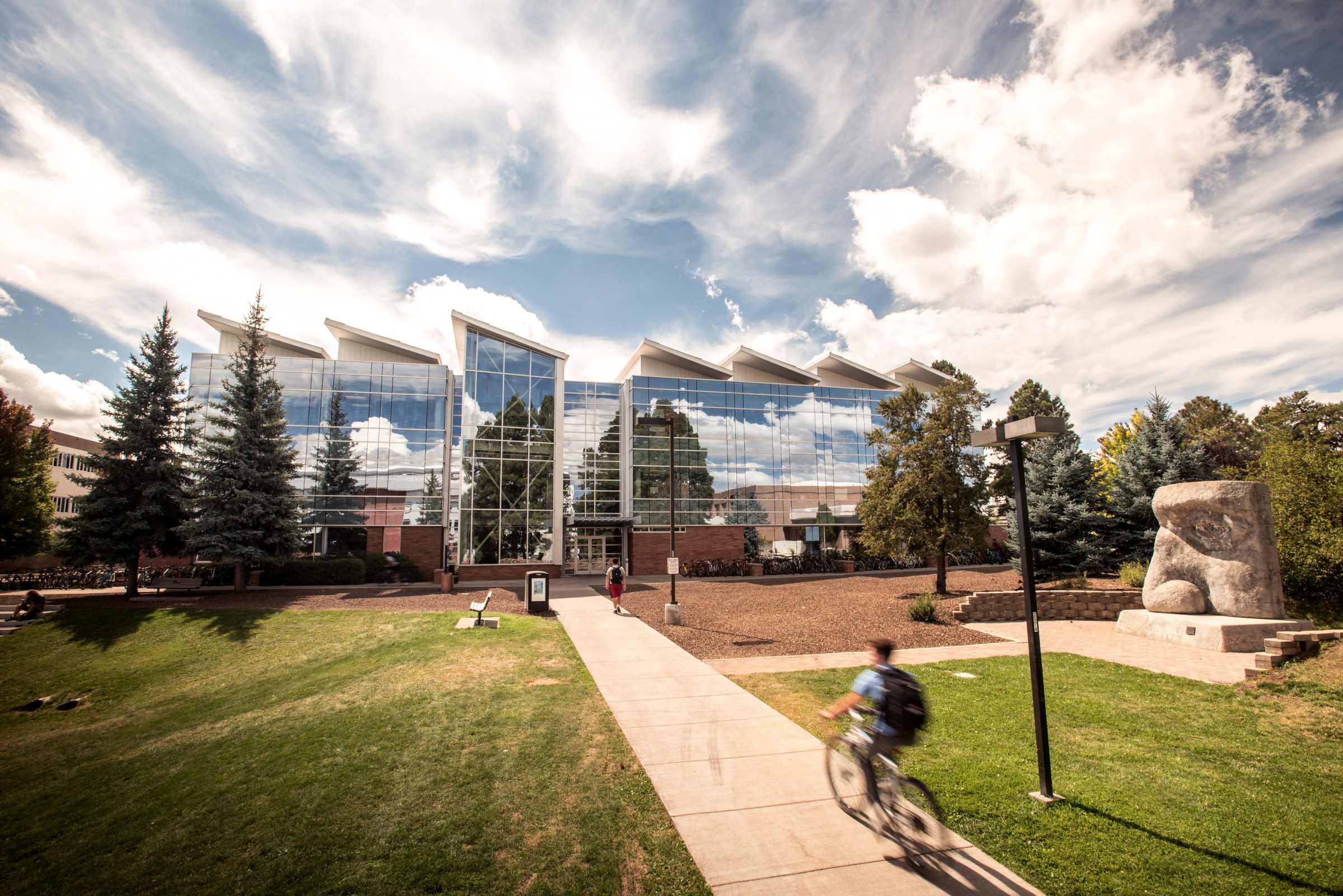 The College of Engineering building on N A U's Flagstaff campus.