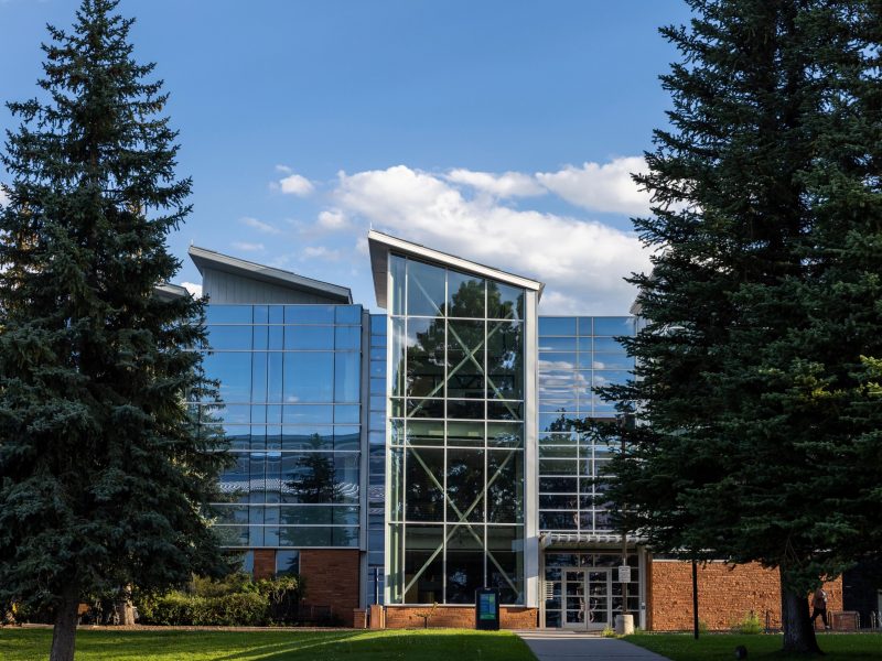 Front view of the N A U engineering building.