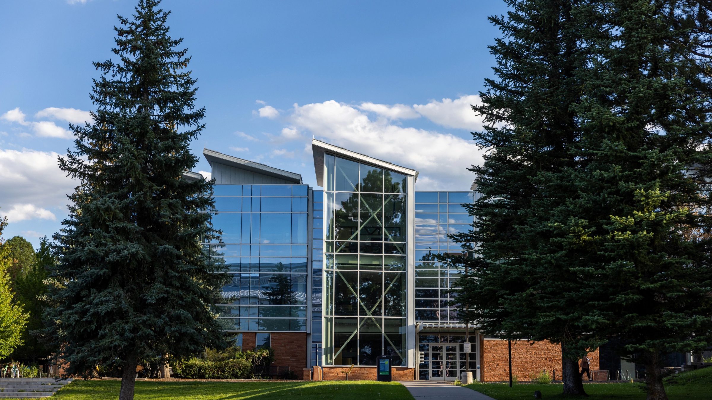 Front view of the N A U engineering building.