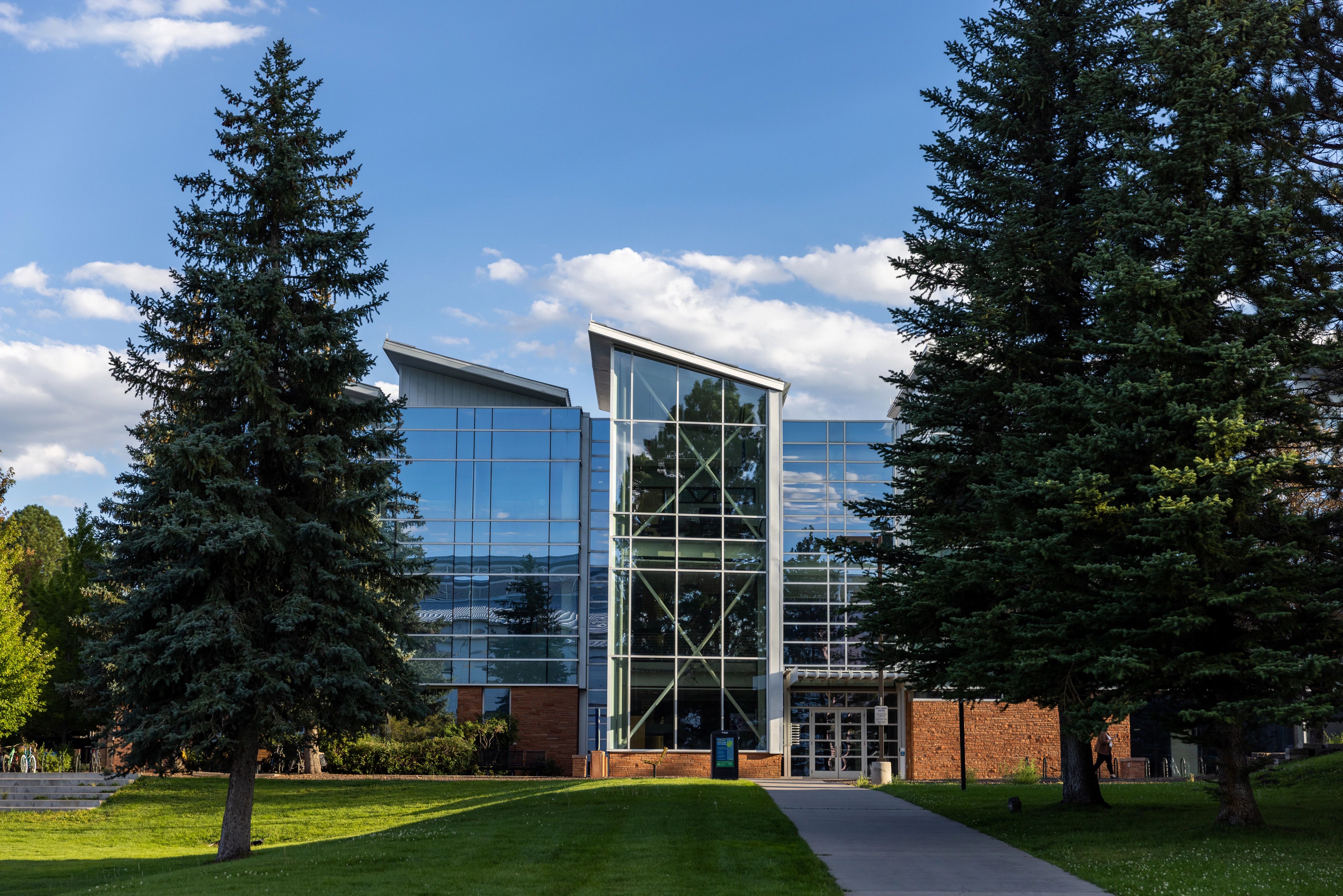 Front view of the N A U engineering building.