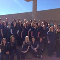 A group of dental hygienists outside.