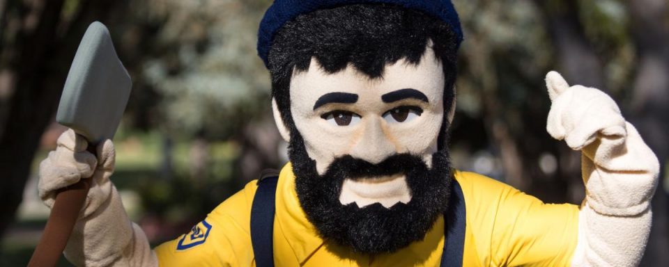 Louie the Lumberjack, NAU's school mascot.
