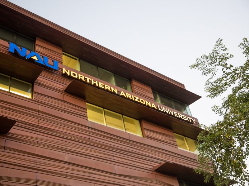 Outside of the building at one of N A U's statewide campus locations.