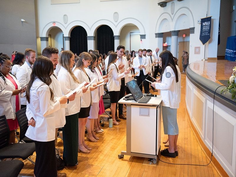 White coat ceremony.